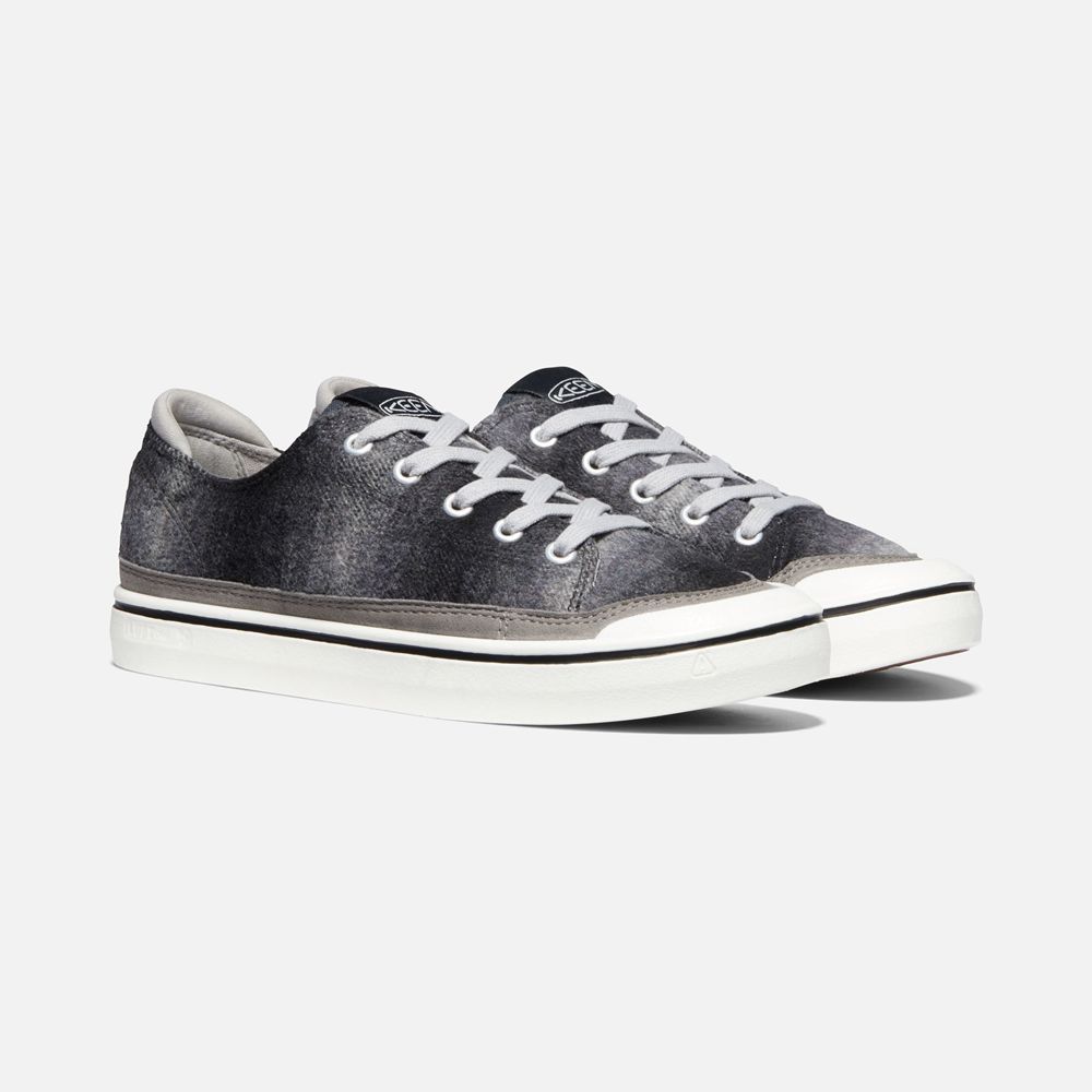 Keen Canvas Schoenen Dames Zwart/Wit - Elsa Iv Sneaker - 61943-LDFH